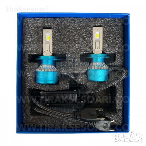 2бр. LED диодни Крушки H7 9-30V 200W 25000lm, LED система H7 CANBUS, снимка 1 - Аксесоари и консумативи - 35638654