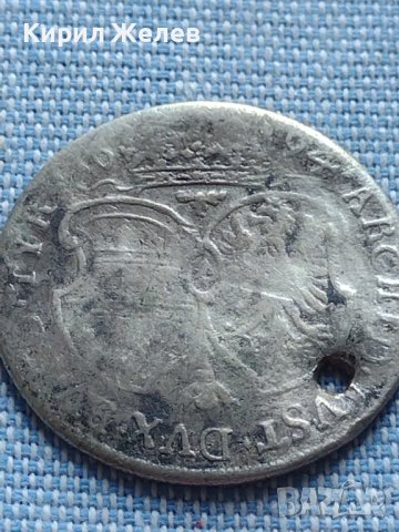 Сребърна монета 15 кройцера 1694г. Леополд първи Хал Тирол 13606, снимка 8 - Нумизматика и бонистика - 42915619