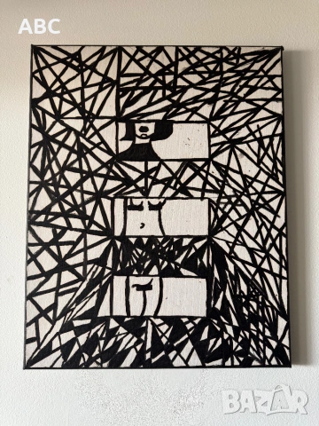 Абстрактна картина “INNER CHAOS” – ръчна изработка