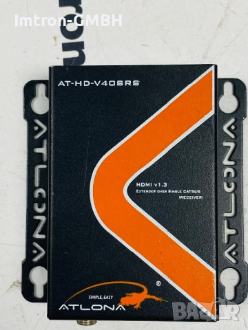 Atlona AT-HD4-V40SRS HDMI кабел с двупосочен IR удължител за единичен CAT5/6 до 43 метра, снимка 2 - Кабели и адаптери - 51025059