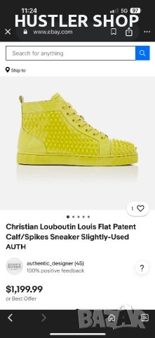 Сникърси CHRISTIAN LOUBOUTIN.Номер 38, снимка 12 - Дамски ежедневни обувки - 51924119