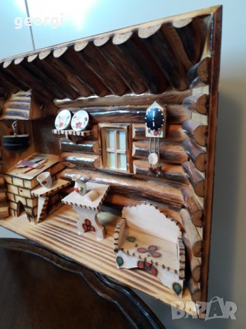 Дървено ретро 3D пано за стена   3/1, снимка 2 - Декорация за дома - 31683558
