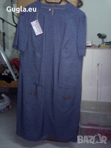 Дънкова рокля с бродерия шевици Милора, снимка 5 - Рокли - 11007918