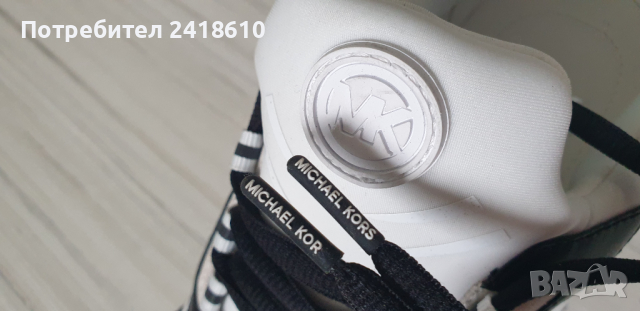 Michael Kors Theo Leather Sneakers  Mens Size 42/26см НОВО! ОРИГИНАЛ! Мъжки Кецове от естествена кож, снимка 3 - Кецове - 44766442