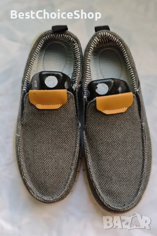 Мъжки обувки без връзки с нехлъзгащи стелки, леки, дишащи - Сиви, снимка 4 - Ежедневни обувки - 53255261