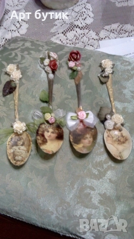 Дървени и метални лъжички за мед подарък за гости , снимка 4 - Декорация - 52567399