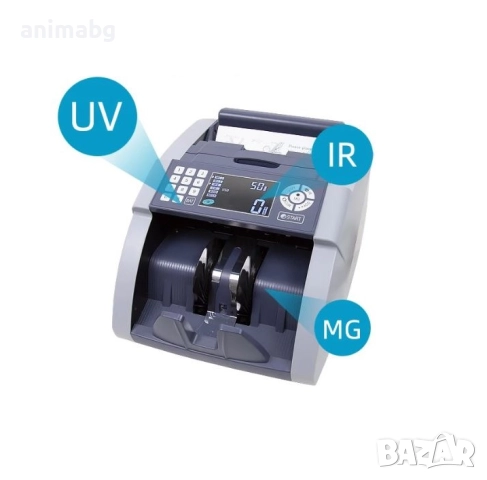 Преносима машина за броене на пари с вградена батерия UV, MG, IR, снимка 3 - Друга електроника - 52477016