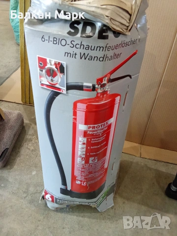6 л Био-пяна Пожарогасител PROTEX (Gloria GmbH) – Внос от Германия, снимка 2 - Други стоки за дома - 54134100