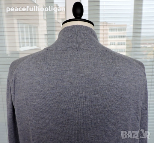 Napapijri Mens Grey Full Zip Long Sleeve Cardigan Size 3XL, снимка 8 - Пуловери - 52949226
