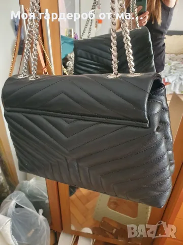 Чанта YSL черна кожа , снимка 7 - Чанти - 56329403