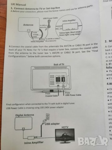 Антена за цифрова HDTV телевизия, снимка 4 - Приемници и антени - 40161908