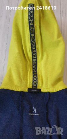 Hugo Boss Saggy Hoodie Full Zip Regular Fit Mens Size S/М ОРИГИНАЛ! Суичер с цял Цип!, снимка 5 - Спортни дрехи, екипи - 31988981