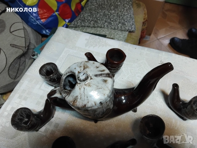 СЕРВИЗ ЗА ГРЕЯНА РАКИЯ, снимка 2 - Антикварни и старинни предмети - 53249237