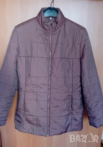 Кафяво олекотено яке , снимка 2 - Якета - 49940152