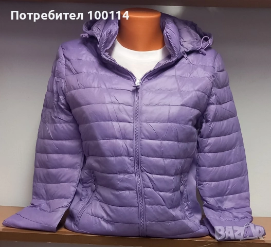 Дамско шушлеково яке виолет, снимка 3 - Якета - 54203943