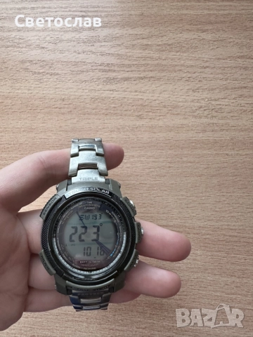 Часовник Casio Pro Trek PRW-2000T-7ER Solar, снимка 7 - Мъжки - 56550227