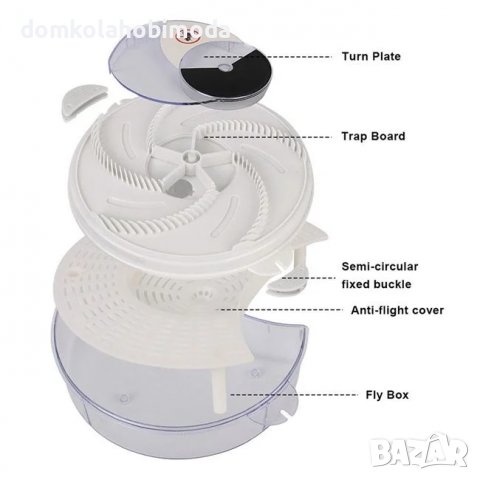  Електрически капан за мухи - 100% ефективност , снимка 3 - Други стоки за дома - 36786933