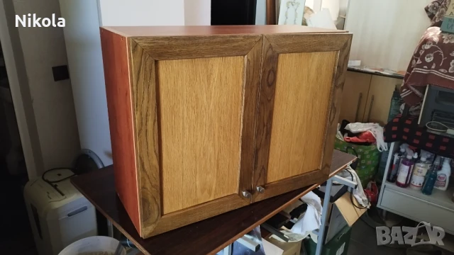 Кухненски шкаф горен ред с орехови врати масив 80/60/32см, снимка 7 - Кухни - 51173374