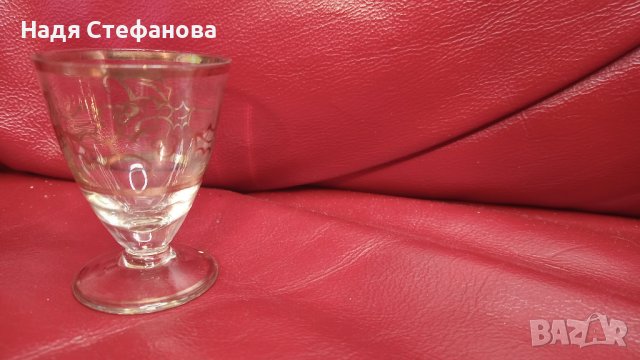 Ретро ракиени чашки, столче, златни кантове, златни шарки – 6 бр, снимка 6 - Чаши - 44253651