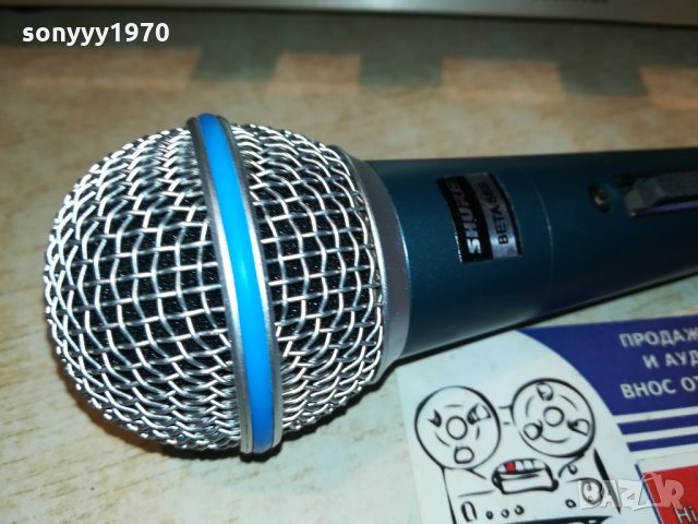 shure beta swiss-внос швеицария 0312201547, снимка 3 - Микрофони - 31002857