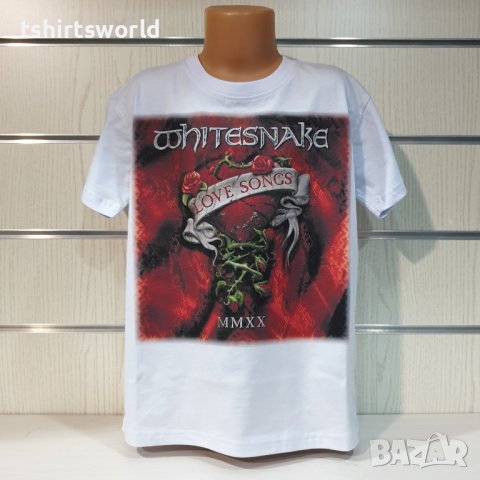 Нова детска тениска с дигитален печат на музикалната група Whitesnake - Love Songs, снимка 3 - Детски тениски и потници - 37177244