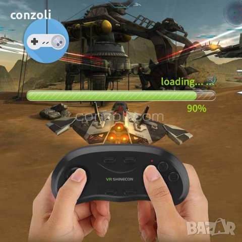 Джойстик VR Shinecon Bluetooth Wireless Gamepad Remote Controller‎, снимка 12 - Аксесоари - 21492951