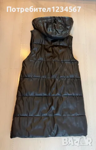 Дамска кожена грейка Zara XS, S, снимка 2 - Елеци - 56127842