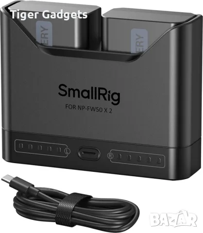 SmallRig Turbo Charging Kit 5488 за Sony NP-FW50 – 2 батерии 1030mAh и двойно бързо зарядно, снимка 7 - Батерии, зарядни - 56083915