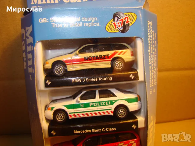1:72 HONGWELL MERCEDES BMW ПОЛИЦИЯ ПОЖАРНА КОЛИЧКА МОДЕЛ, снимка 2 - Колекции - 48574810