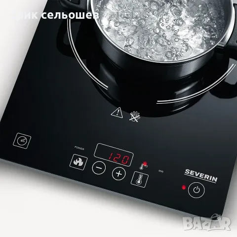 SEVERIN KP 1071 Индукционен Котлон 2000W – Сензорен, 10 Степени, Таймер