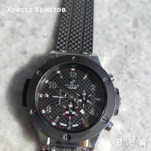 Мъжки луксозен часовник Hublot Steel Silver 