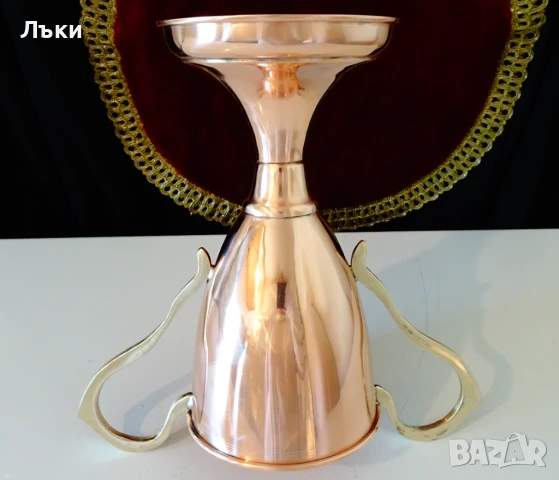 Меден бокал,чаша 650 мл.,чиста червена мед. , снимка 7 - Антикварни и старинни предмети - 51387903