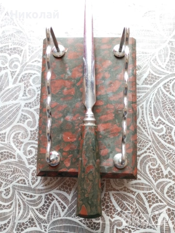 Нож за писма и поставка за химикали, снимка 5 - Антикварни и старинни предмети - 54225981