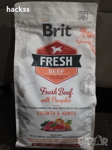 Кучешка храна Brit Fresh Beef 