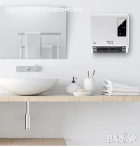 Taurus, Alpatec RCMB231 Керамичен отоплител , стенен/стоящ, 2000W, 2 нива, IP 22 , снимка 1