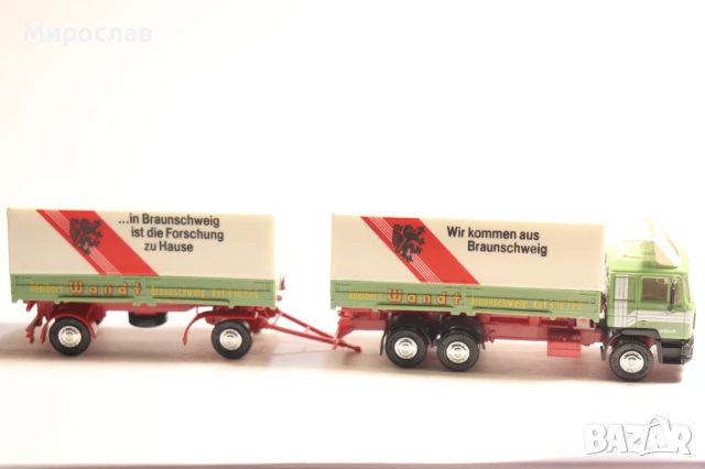 HERPA H0 1/87 MAN КАМИОН МОДЕЛ TIR КОЛИЧКА, снимка 6 - Колекции - 51065725