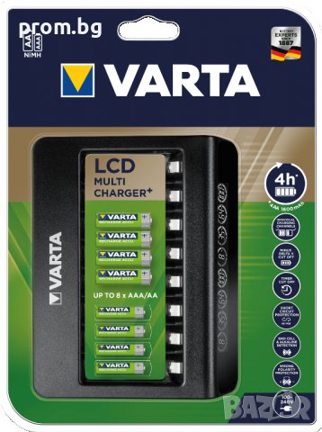 зарядно за 8 бр. акумулаторни батерии Varta, внос от Германия, снимка 1 - Друга електроника - 28676862