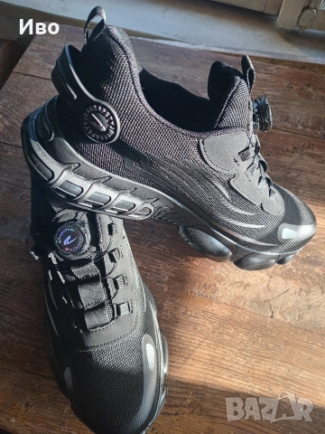 Защитни работни обувки със стоманено бомбе и бързо стягане, снимка 2 - Ежедневни обувки - 54093148