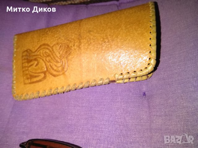 Очила слънчеви с диоптер минус -1 с калъвче естествена кожа, снимка 2 - Слънчеви и диоптрични очила - 33932214