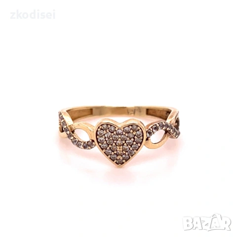 Златен дамски пръстен 1,82гр. размер:53 14кр. проба:585 модел:36309-1