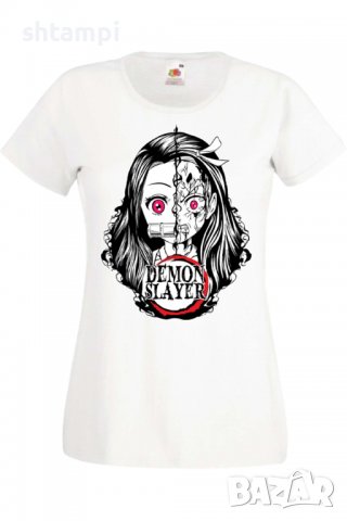 Дамска тениска Demon Slayer Nezuko Kamado 03,Анимация,игра,Празник,Повод., снимка 2 - Тениски - 38058215