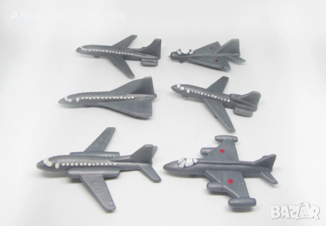 Комплект от 6 Стари Играчки Самолетчета Авиация, снимка 3 - Колекции - 52703579
