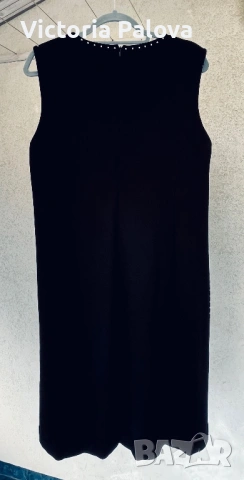 MARCCAIN оригинал черна рокля с метални капси премиум качество и стил, снимка 9 - Рокли - 53309712