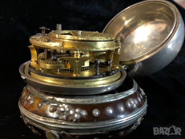 Джобен часовник Daniel Quare от 1667г., снимка 6 - Джобни - 30267611