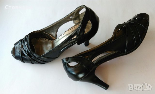Дамски елегантни черни обувки на ток , снимка 13 - Дамски елегантни обувки - 36890598