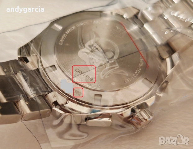  TAG Heuer Aquaracer CAY111B.BA0927 43mm Mens Watch черен мъжки часовник ЧИСТО НОВ, снимка 9 - Мъжки - 52027663