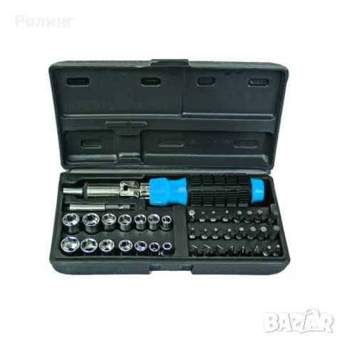 Отвертка-тресчотка с накр. и вложки к-т 40 части BS/330525