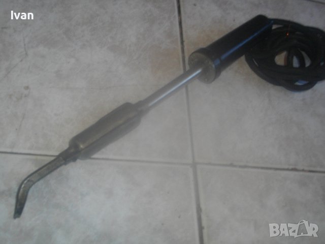 ЕСПО 100-Български/НРБ Ел.Поялник от 1971г-Отличен-Почти Нов-Реотанов-100 Вата/37 см-Колекционерски