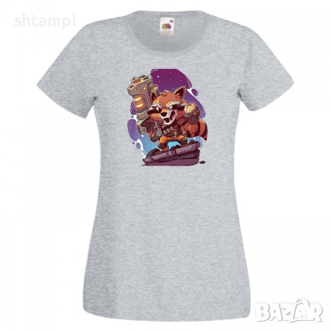 Дамска тениска Marvel Rocket Racoon 2 Игра,Изненада,Подарък,Геймър,, снимка 2 - Тениски - 36748127