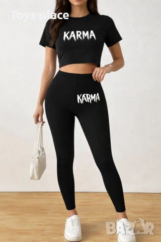 М  Karma летен спортен екип тениска и клин КармА 